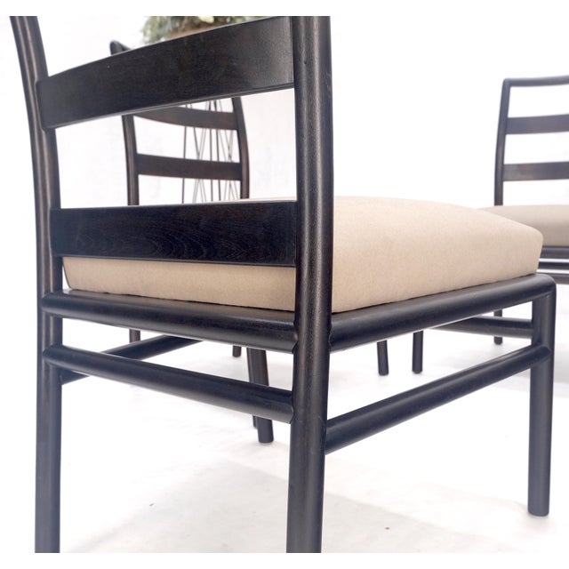 Set 4 Gibbings Widdicomb Dining Chairs New Alcantera Faux Suede Upholstery MINT! For Sale - Image 10 of 13