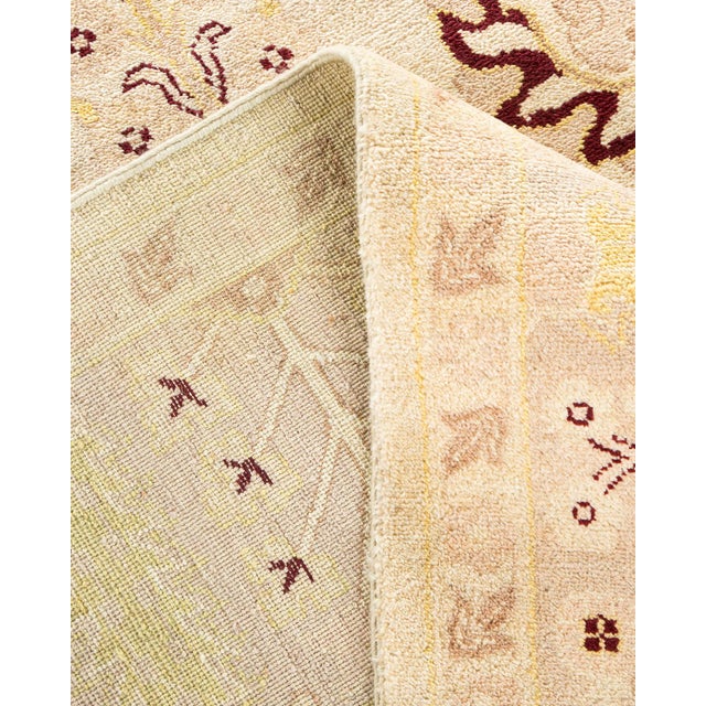 Eclectic, One-of-a-Kind Hand-Knotted Area Rug - Ivory, 9' 3" x 12' 3" For Sale In New York - Image 6 of 8