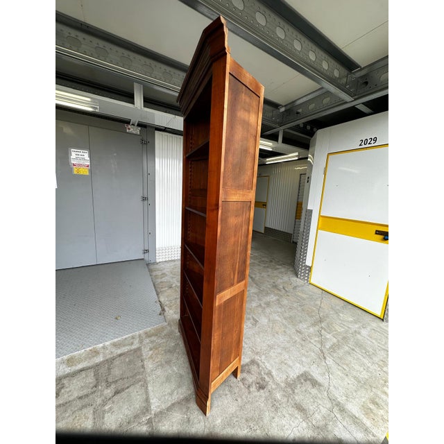 Corner Bookcase in Cherry Wood, 1920s For Sale - Image 16 of 18