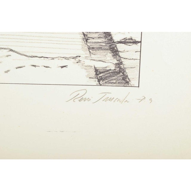 René Tancula, Composition with Architectural Motif, Etching on Paper For Sale - Image 6 of 7