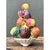 Hollywood Regency Vintage Italian Ceramic Fruit Topiary For Sale - Image 3 of 12