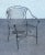 Vintage Set of Four Wrought Iron Patio Dining Chairs For Sale In Philadelphia - Image 6 of 12