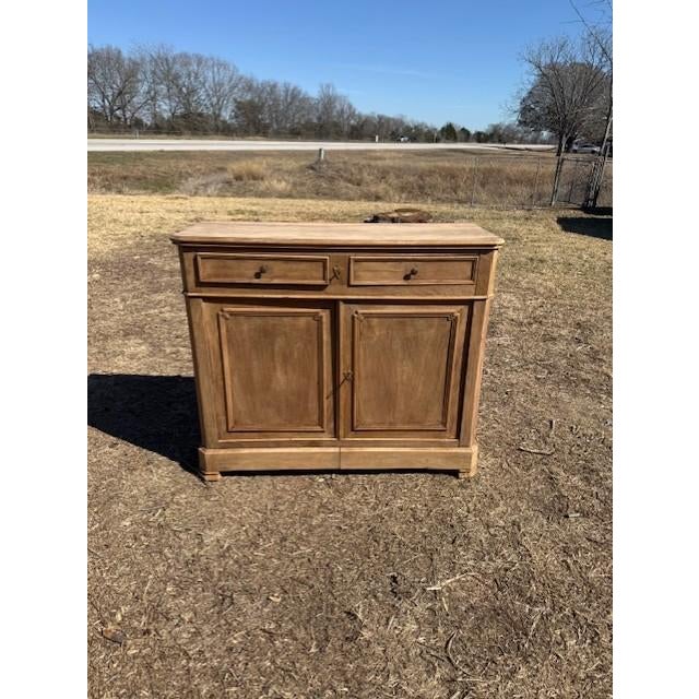 French Provincial 18th Century French Louis Philippe Solid Walnut Bleached Sideboard / Buffet. For Sale - Image 3 of 18