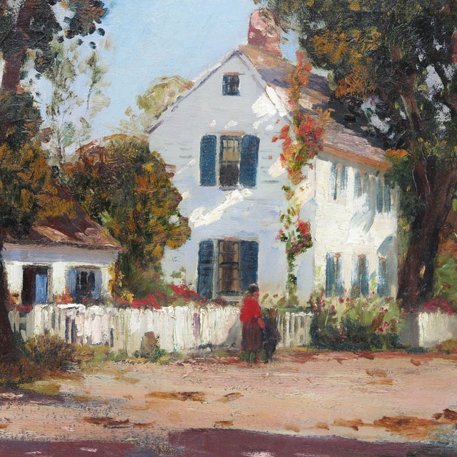 Impressionist 19th Century Anthony Thieme Atlantic Avenue, Rockport - Impressionist -Signed For Sale - Image 3 of 10