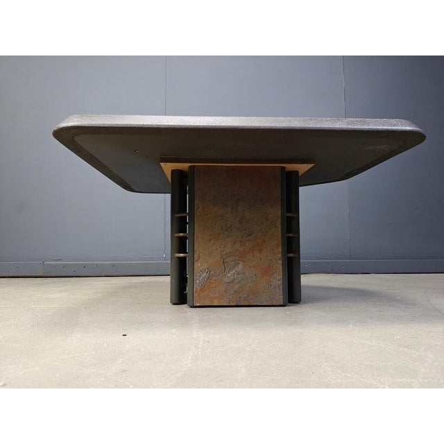 Stone Coffee Table attributed to Paul Kingma, 1980s For Sale - Image 7 of 12