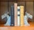Cast metal antique book ends set set of two. Scotty dogs. 5” d x 6.5” T x 3” w