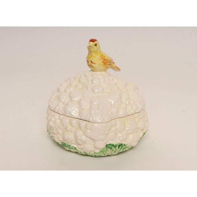Taste Setter by Sigma Vintage Ceramic "Caulibird" Lidded Dish / Vide Poche by Gloria Vanderbilt for Sigma Taste Setter For Sale - Image 4 of 14