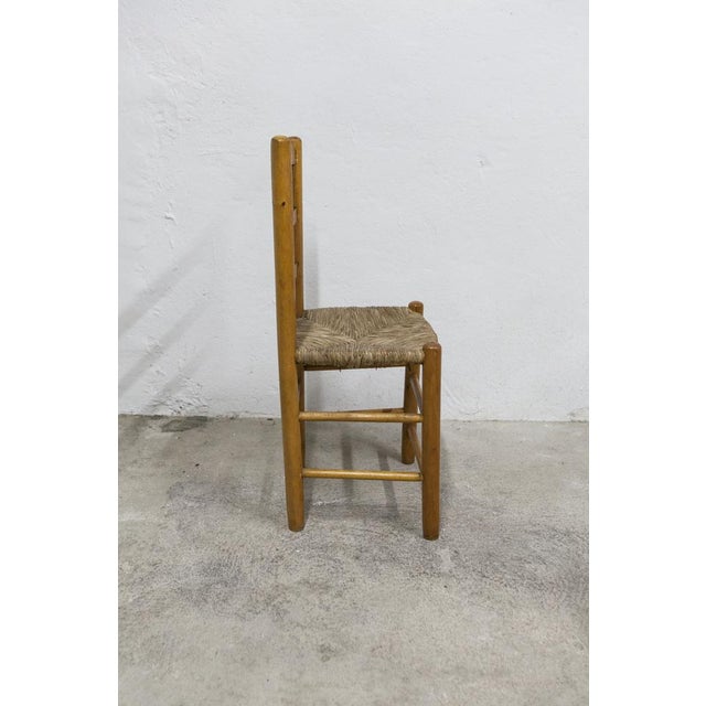 Set of Rustic Ash Chairs attributed to Charlotte Perriand, 1960s For Sale - Image 9 of 18