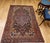 19th Century Farahan Sarouk Rug, Hand-Knotted Wool, Floral Pattern, Navy & Plum Red, 4x6 For Sale - Image 4 of 18