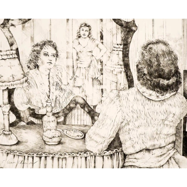 Ann Chernow (born 1936) "Seems Like Old Times" 1990, artist's proof 4 of 5. This work is included in the artist's 2001...