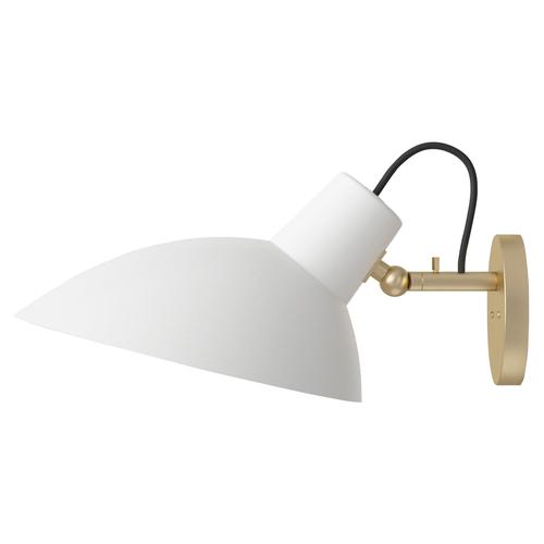 White and Brass VV Cinquanta Wall Lamp by Vittoriano Viganò for Astep For Sale - Image 14 of 14
