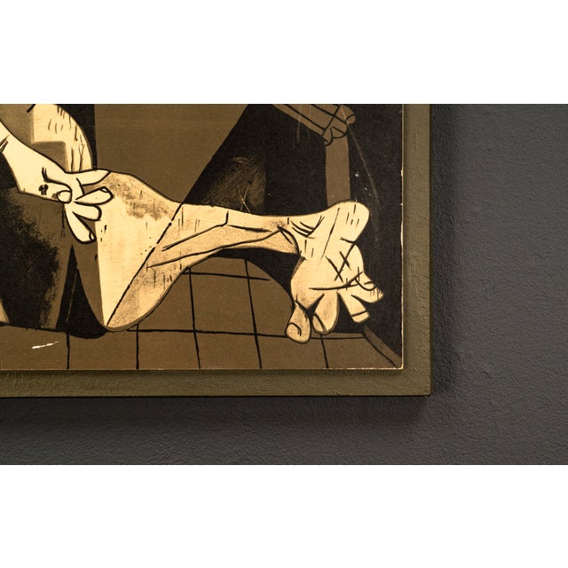 Paper Reproduction of Guernica after Picasso, 1970s For Sale - Image 7 of 11