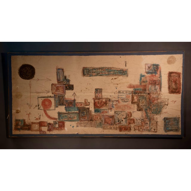 Postmodern Guy Harloff, Abstract Composition, 1954, Pastel on Paper For Sale - Image 3 of 9