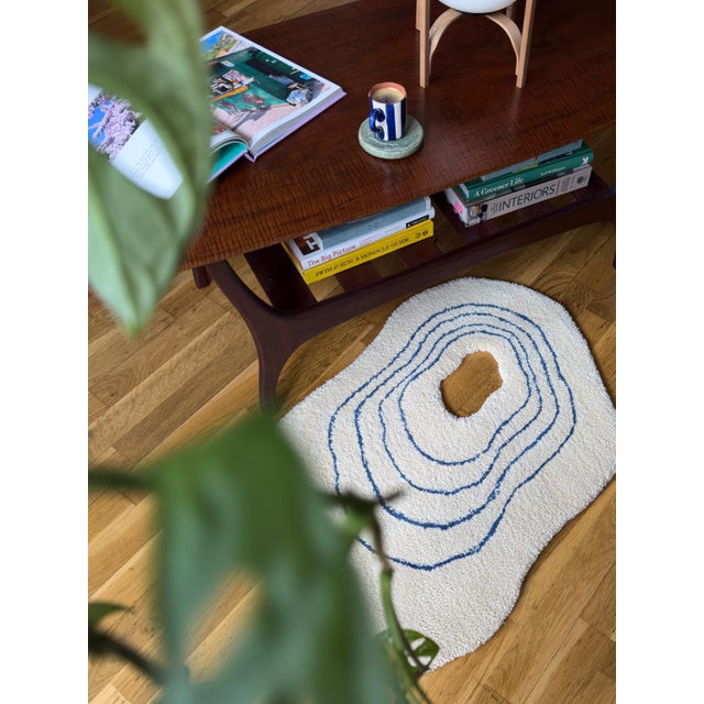 Contemporary Big Waves Wool Rug by Alan Thomas For Sale - Image 3 of 5