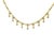 Late 20th Century Judith Ripka Diamond Gold Necklace 18k Yellow Dangle Charms S Link Chain For Sale - Image 5 of 8