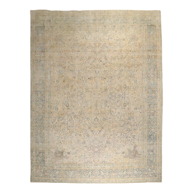 Oversize Antique Zabihi Collection Persian Kerman Carpet - 11'9" x 16'10" For Sale