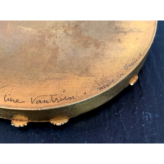 A Bronze Compact Box by French Art Jeweler Line Vautrin For Sale In Atlanta - Image 6 of 7