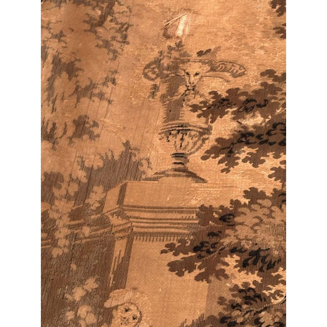 Brown Antique French Aubusson Jacquard Tapestry Panel, 1920s For Sale - Image 8 of 18