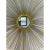 Mid-Century Modern Large Mid 20th Century Chaty Vallauris Style Metal Sunburst Wall Mirror For Sale - Image 3 of 12
