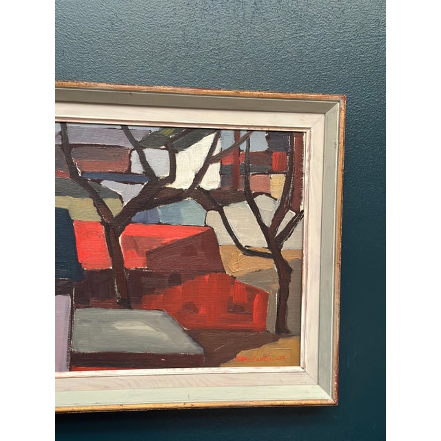 1950s Raymond Wallentin, On the Outskirts of Kalmar, 1959, Oil on Canvas, Framed For Sale - Image 5 of 18
