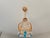 Glass Vintage French Empire Brass & Crystal Pendant Light With Aqua Blue Drops - Restored For Sale - Image 7 of 17
