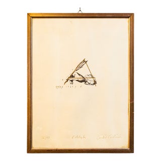 Giulio Paolini, The Aleph, 1979, Lithograph, Framed For Sale
