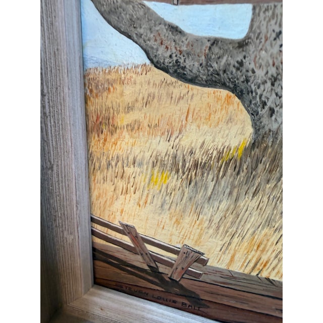 Yellow Steven Louis Ball Original Painting, Framed For Sale - Image 8 of 12