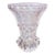 Vintage Diamond Cut Crystal Vase ~ 6.5" H, 1960s For Sale