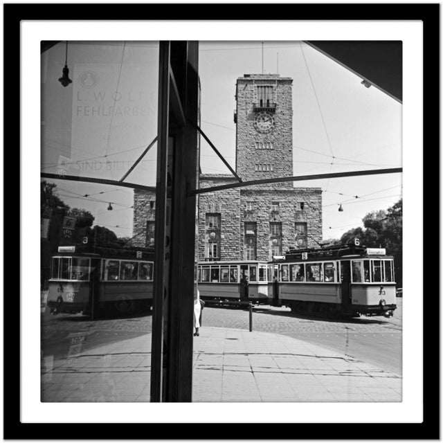 Tram Line No. 2 Reflecting Main Station, Stuttgart Germany, 1935 For Sale - Image 4 of 5