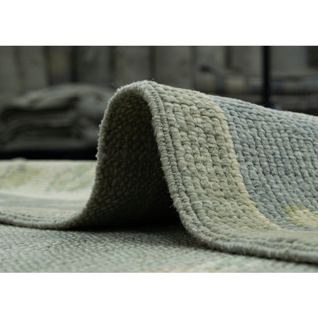 Gray Turkish Oushak Rug 5'3" x 6'9" #17035 For Sale - Image 8 of 8