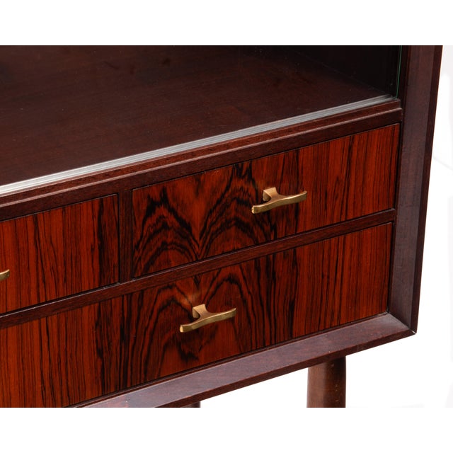 Rosewood Vitrine Svante Skoch Seffle Möbelfabrik Sweden 1960s For Sale - Image 11 of 17