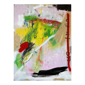 Contemporary Abstract Oil and Acrylic on Canvas Painting "Station" by Tommaso Fattovich