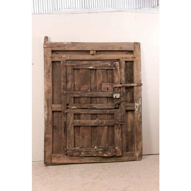 18th Century Spanish Wood and Iron Split-Door For Sale In Atlanta - Image 6 of 11