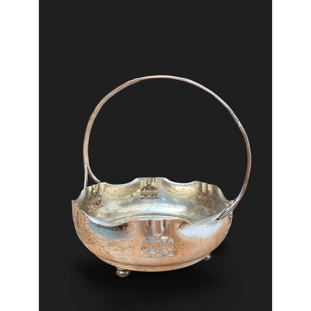 Metal Art Deco Regency Silver-Plated Metal Centerpiece, 1920s For Sale - Image 7 of 7