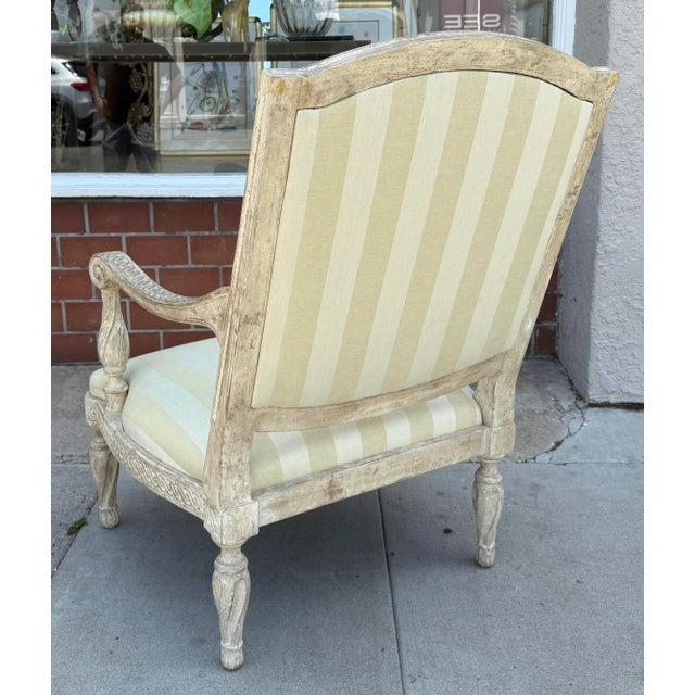 1990s 1 of 2 Dennis & Leen Formations Arm Chair W Rose Tarlow Melrose House Fabric For Sale - Image 5 of 5