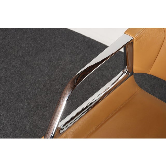 German Leather and Chrome Desk / Conference Chair by Jehs + Laub for Wilkhahn For Sale - Image 12 of 18