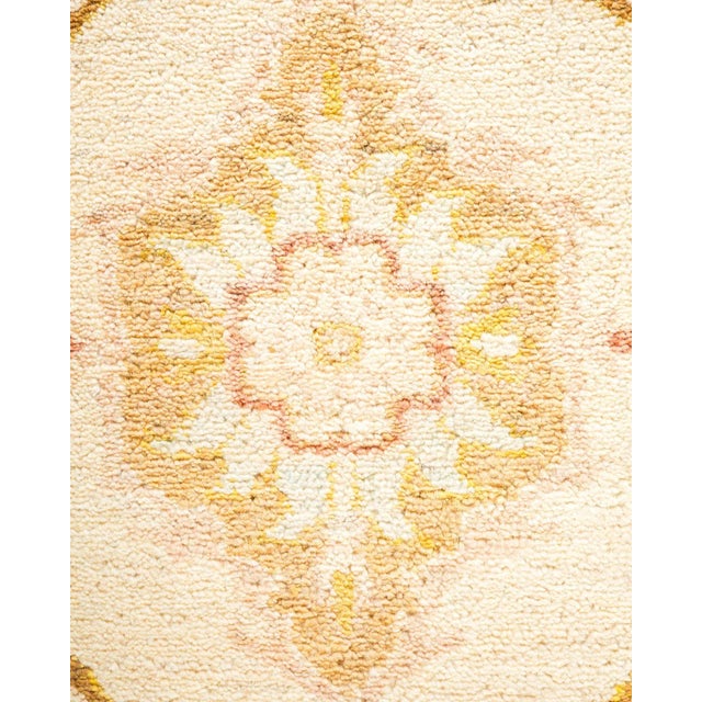 Contemporary Vintage Traditional Hand Knotted Wool Area Rug, Ivory - 6'3" X 8'10" For Sale - Image 3 of 9