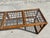 1970s Boho Chic Brown Lattice Rattan Rectangular Sofa Console Table With Glass Top For Sale In West Palm - Image 6 of 12