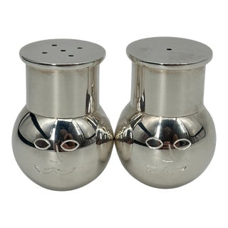 Puiforcat Silverplate Salt and Pepper Shakers "The Cook" For Sale