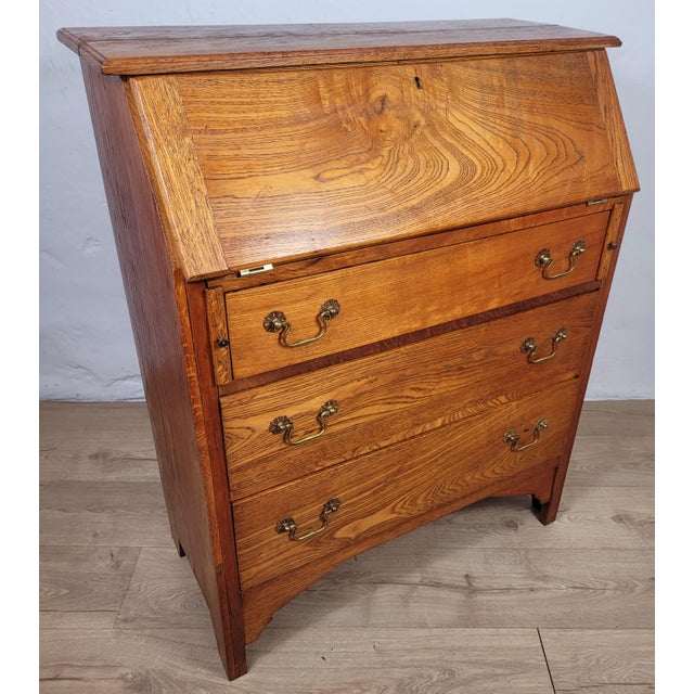 1930s Vintage Elm Secretary, 1930s For Sale - Image 5 of 18