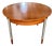 Extendable Round Table with Teak Top and Feet and Satin-Finish Metal Legs, 1960s For Sale