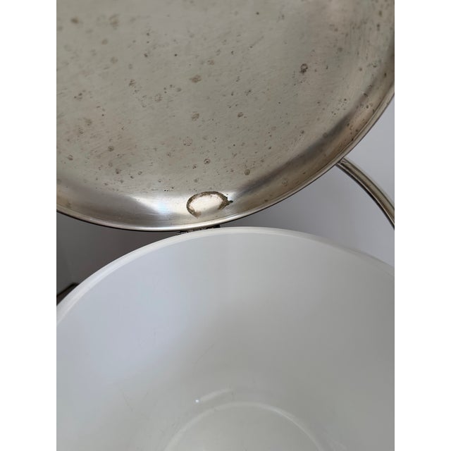 Vintage Silver-Plate Ice Bucket With Sculptural Swing Handle For Sale In Washington DC - Image 6 of 8
