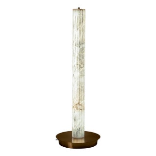 Roller Floor Lamp by United Alabaster For Sale
