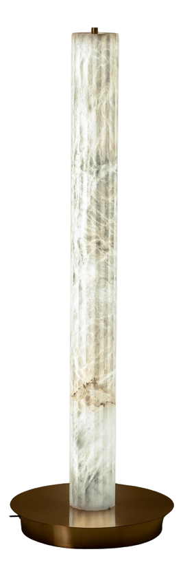 Roller Floor Lamp by United Alabaster