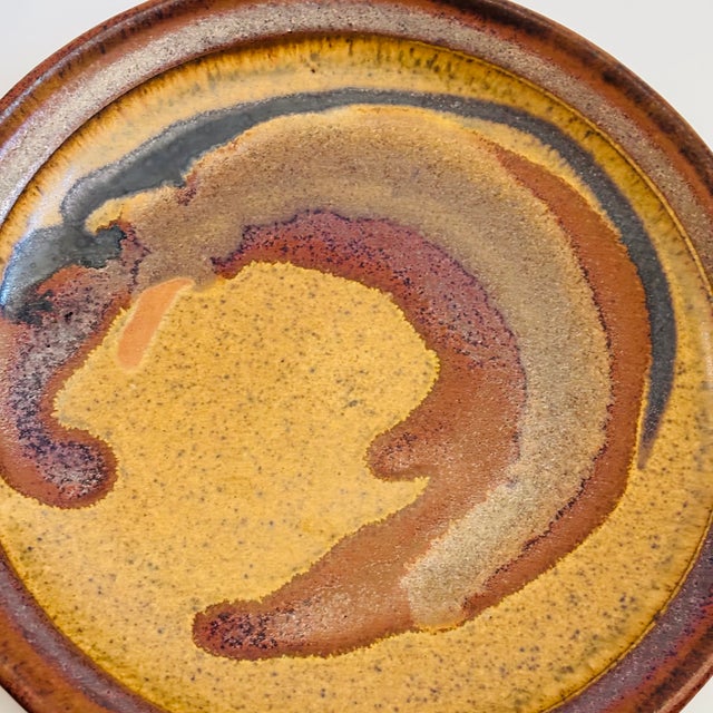 Vintage Studio Pottery Salad Plates - Set of 4 For Sale - Image 9 of 13