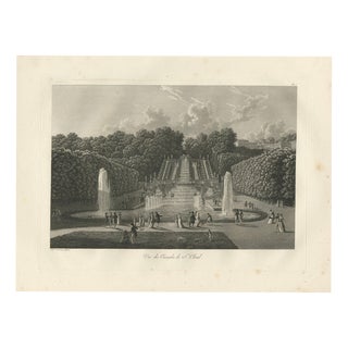 Louis-Pierre Baltard, View of the Cascades at Saint-Cloud, 1803, Engraving For Sale
