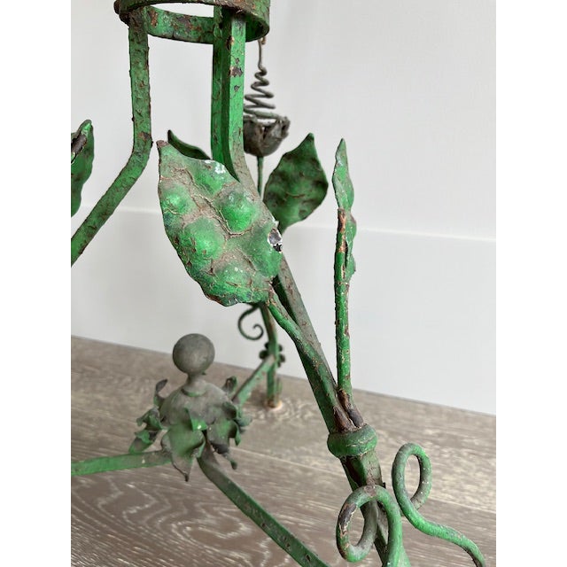 Art Nouveau Antique Art Nouveau Iron Plant Stand For Sale - Image 3 of 5