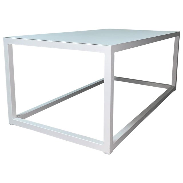 Metal New Modern Iron Rectangular Table, Indoor or Outdoor For Sale - Image 7 of 18