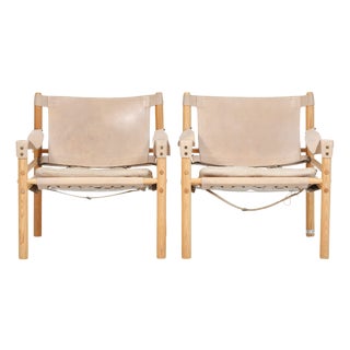 Scirocco Safari Lounge Chairs by Arne Norell Ab, 1960s, Set of 2 For Sale
