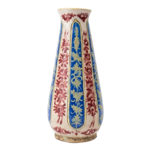 Rare Antique Zoroastrians Persian Porcelain Vase, 9” Tall